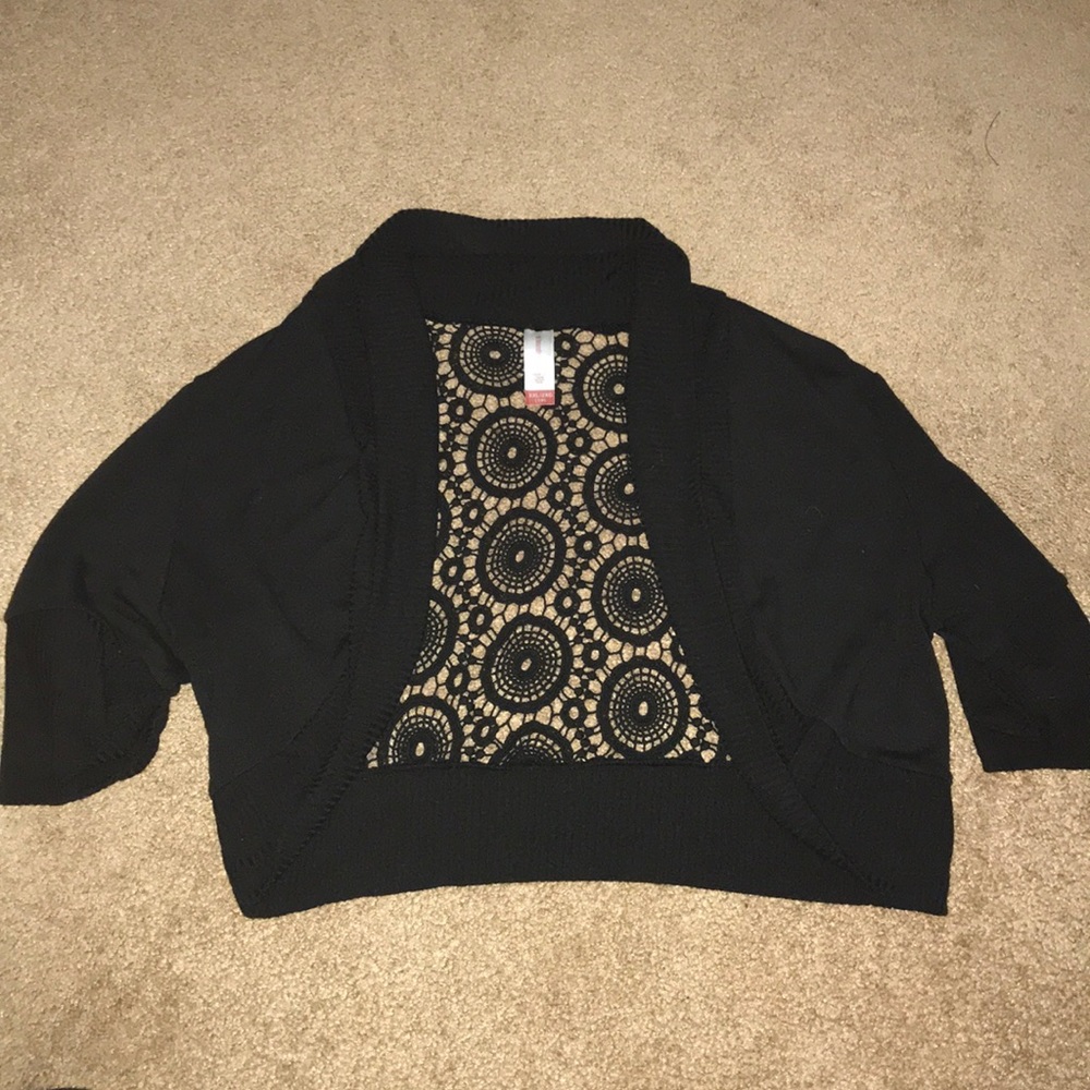 No boundaries short sleeve sweater cover up